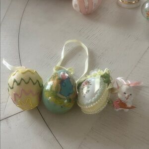 Easter egg ornaments. Set of 4